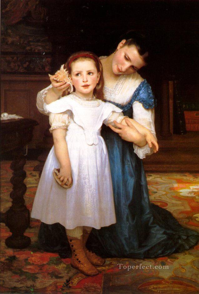 The Shell Realism William Adolphe Bouguereau Oil Paintings